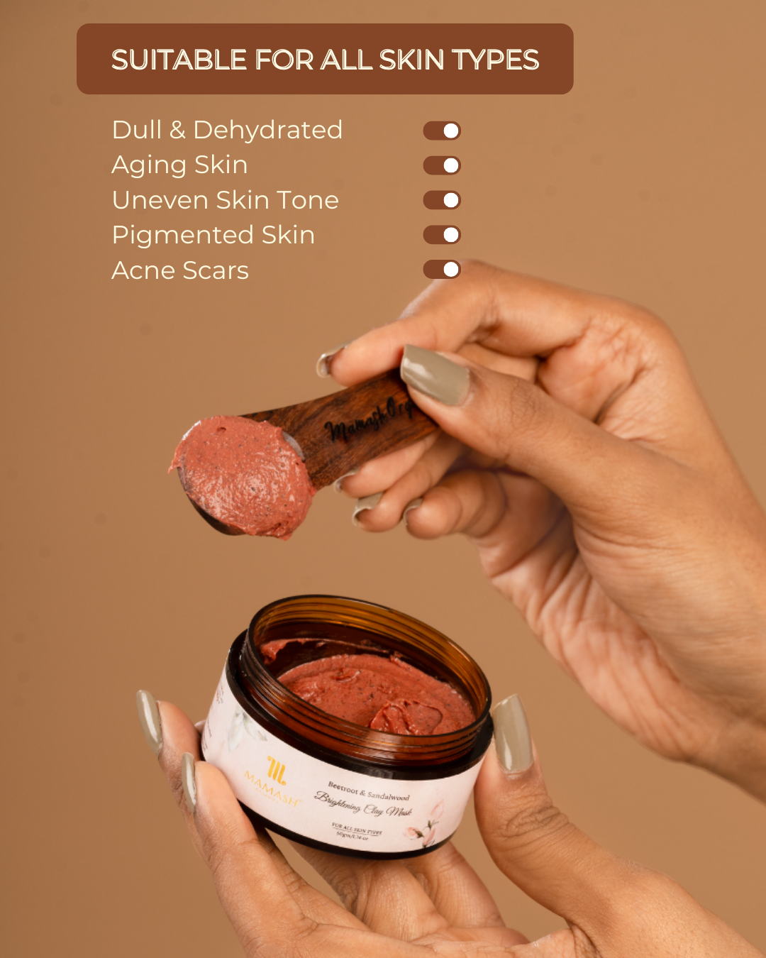 Beetroot & Sandalwood Brightening Clay Mask
