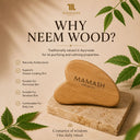 Mamash Organics Natural Neem Wood Gua Sha for Face Lifting & Sculpting
