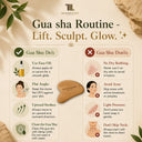 Mamash Organics Natural Neem Wood Gua Sha for Face Lifting & Sculpting