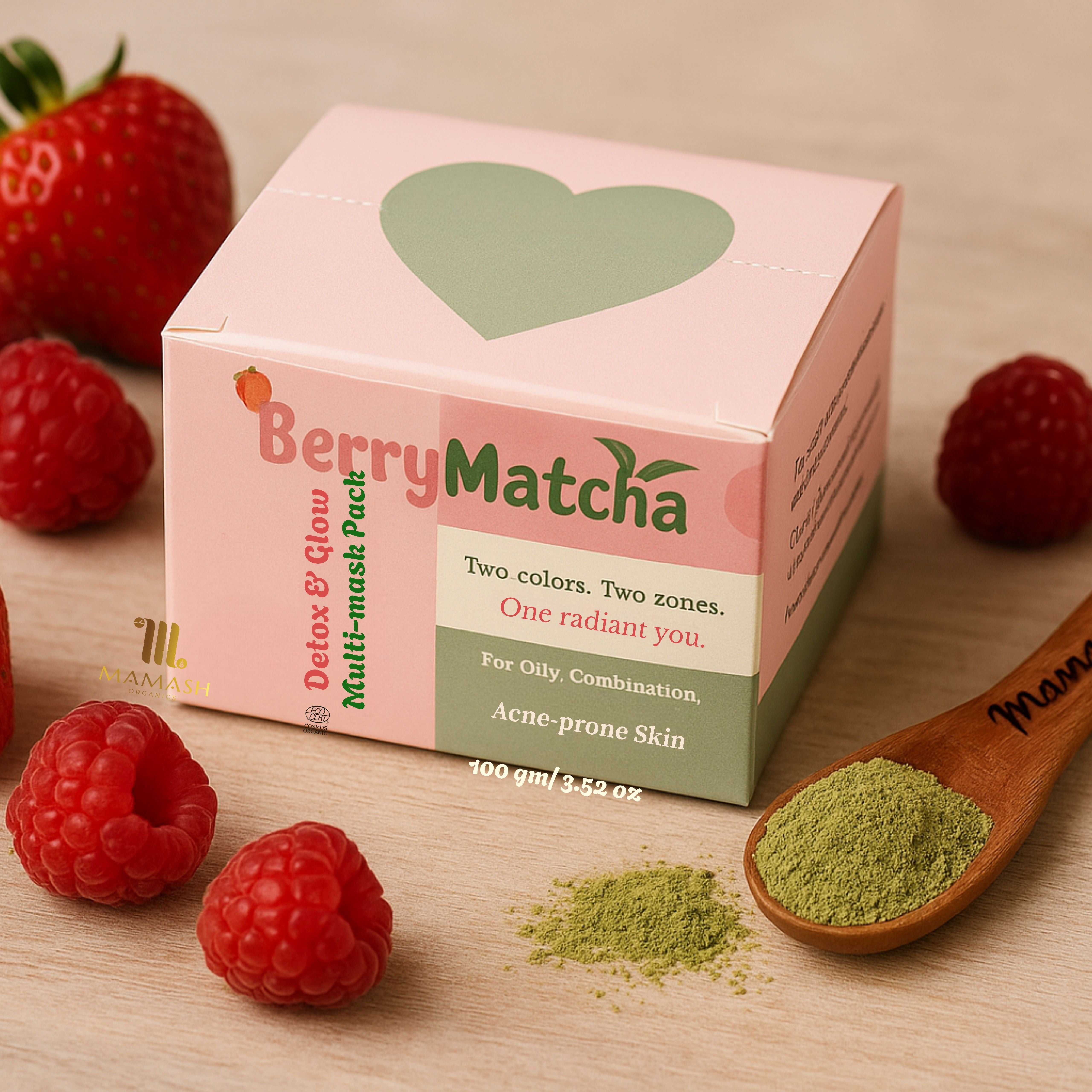 BerryMatcha Detox & Glow Multi-Mask FacePack