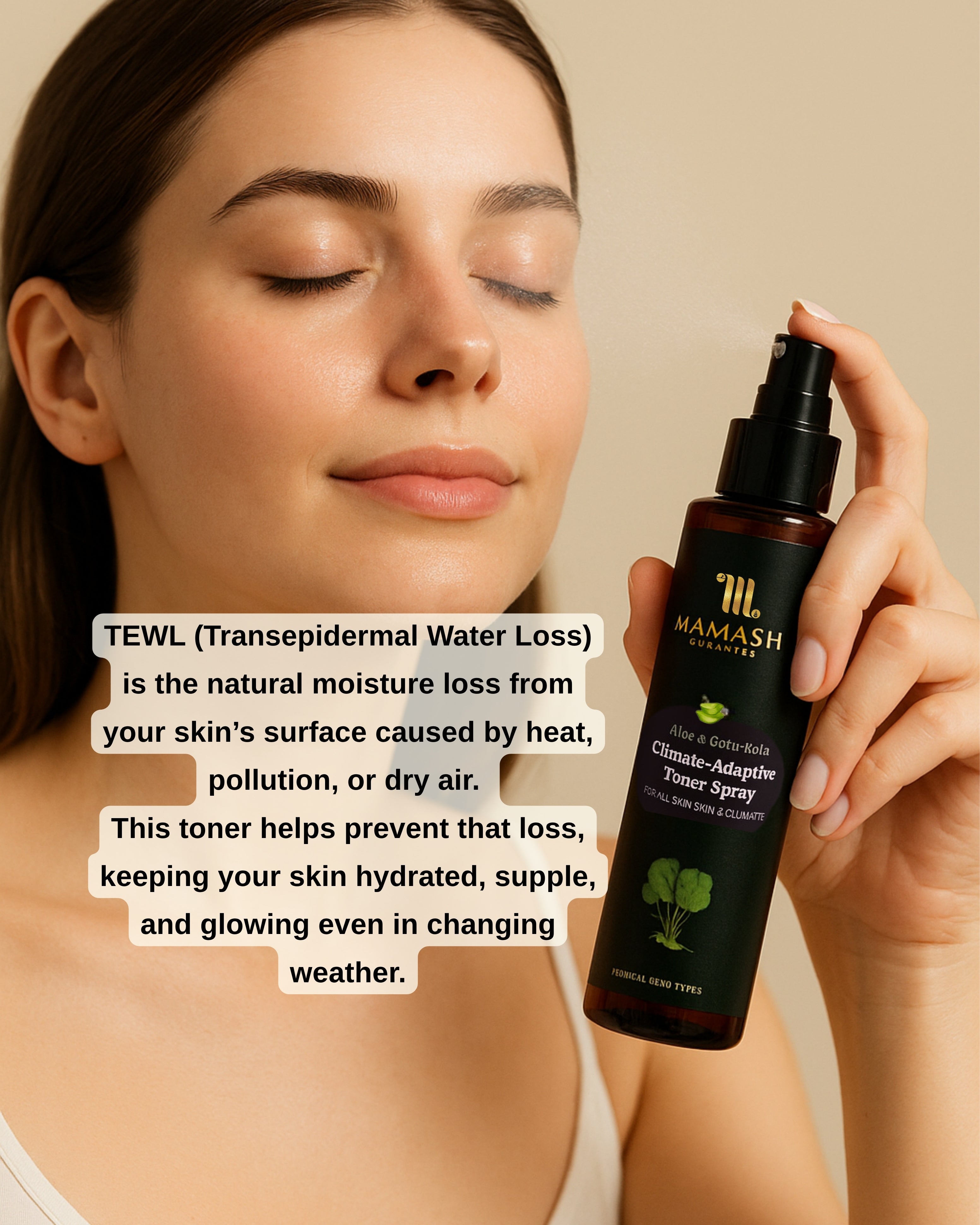 Aloe & Gotu Kola Climate-Adaptive Toner Spray (100ml)