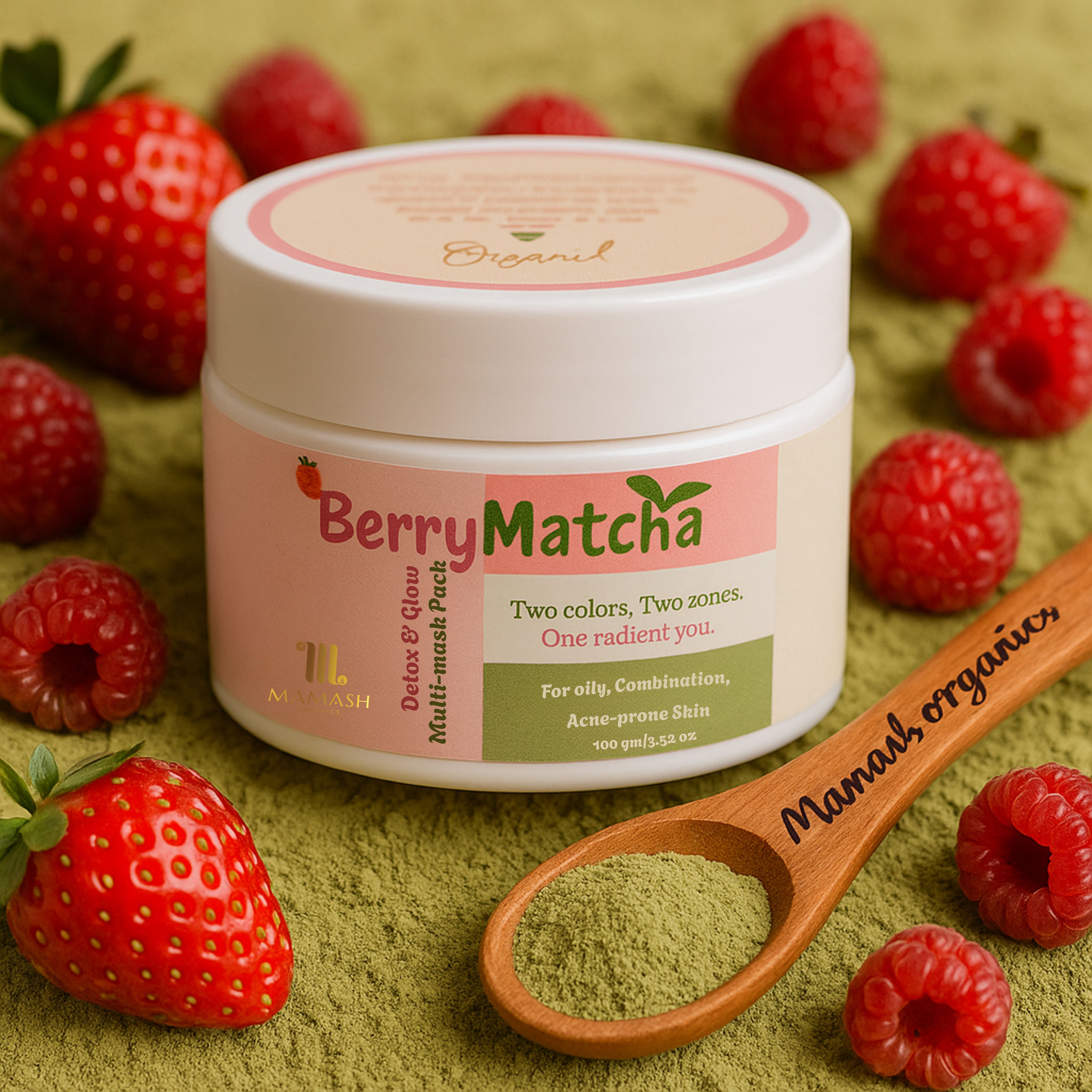BerryMatcha Detox & Glow Multi-Mask FacePack