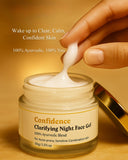 Night gel texture - lightweight water-based clear gel for oily skin