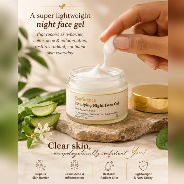 Confidence - Clarifying Night Face Gel for Combination, Oily, Acne-prone skin